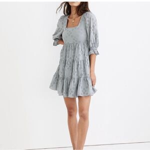 Madewell Lizzie eyelet babydoll dress. Size 10